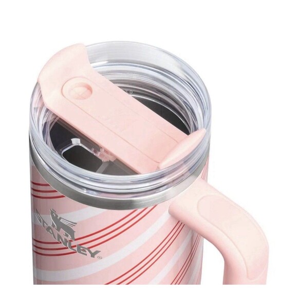 Stanley 30 oz Stainless Steel H2.0 FlowState Quencher Tumbler Strawberry Twist - Picture 8 of 8
